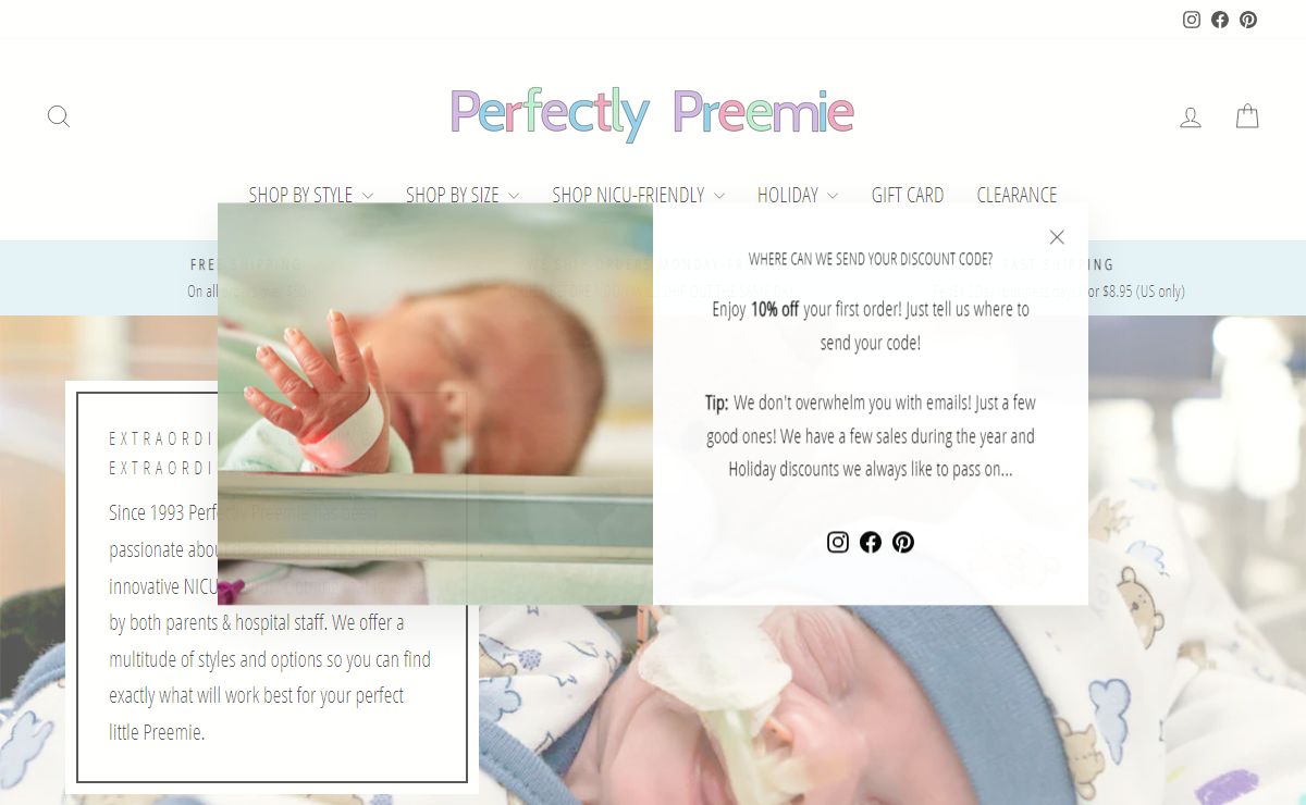 Innovative preemie clothes Loved by both NICU staff and parents. – Perfectly Preemie