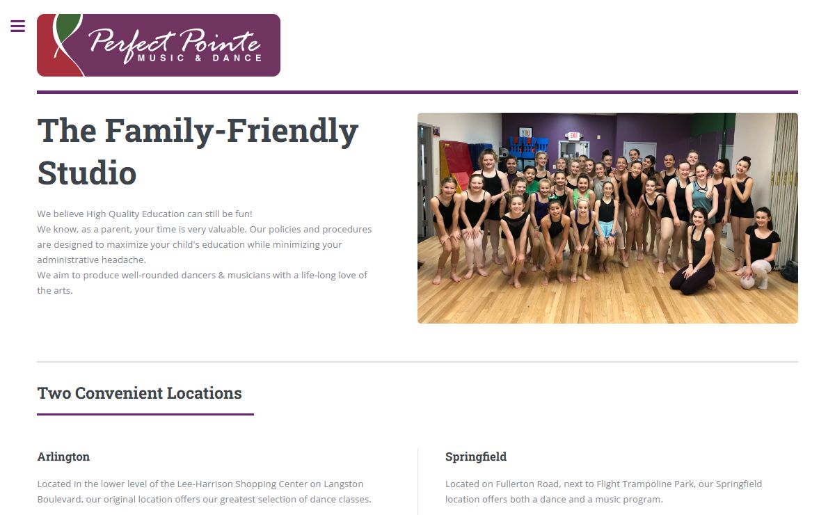 Perfect Pointe Music & Dance - Arlington, VA and Springfield, VA