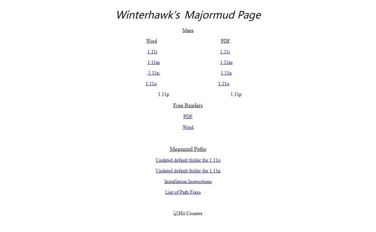 Winterhawk's Majormud Page