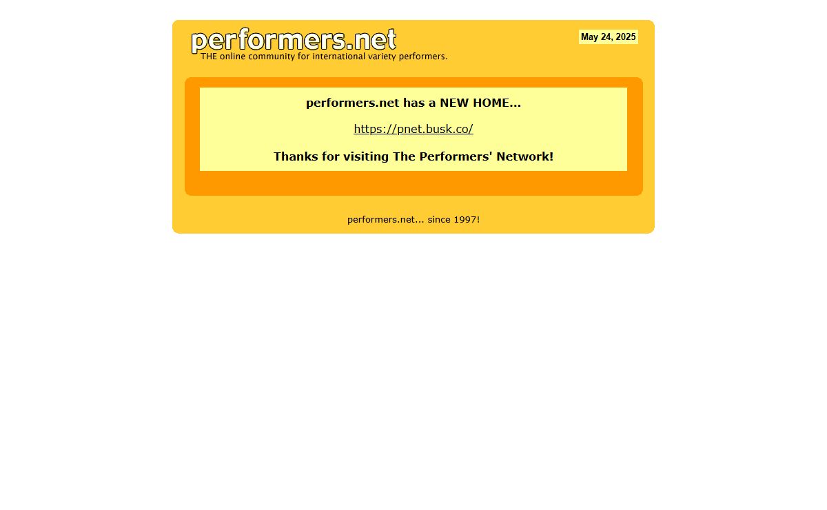 performers.net - The Performers' Network - Busking Community
