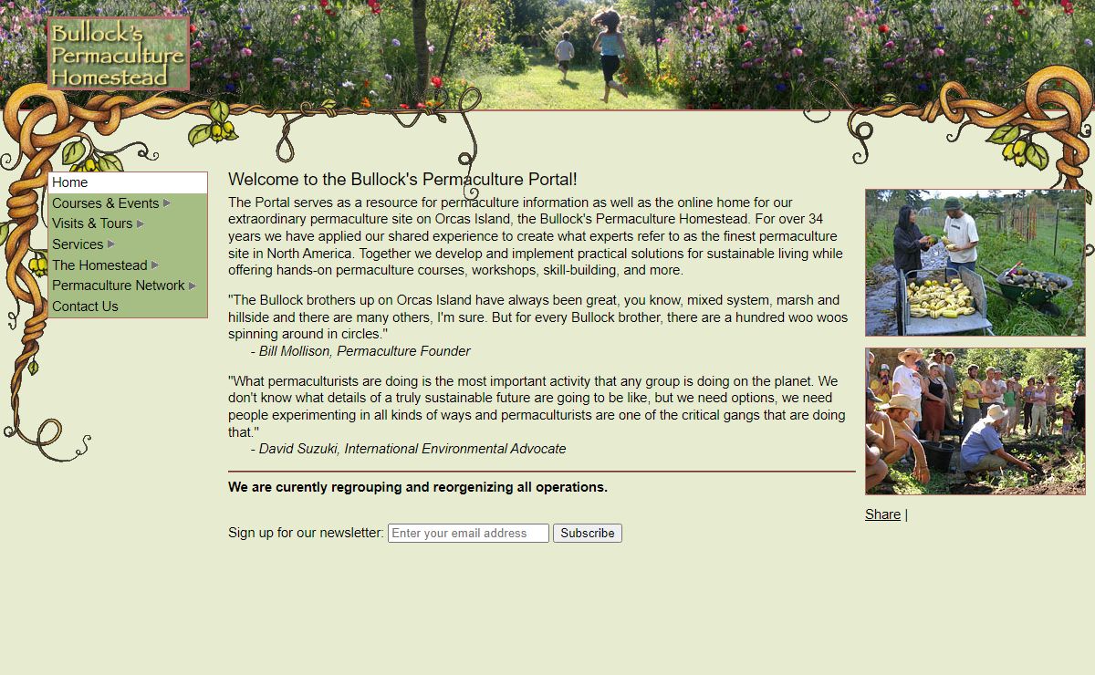 Bullock's Permaculture Homestead, Orcas Island, WA, USA