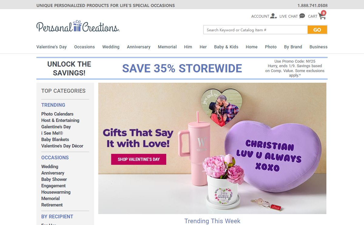 Personalized Gifts | Find & Send Custom Gifts at Personal Creations