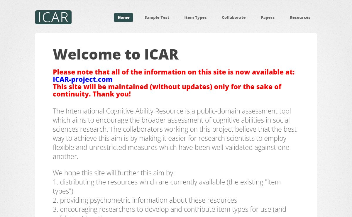 ICAR Project | Home