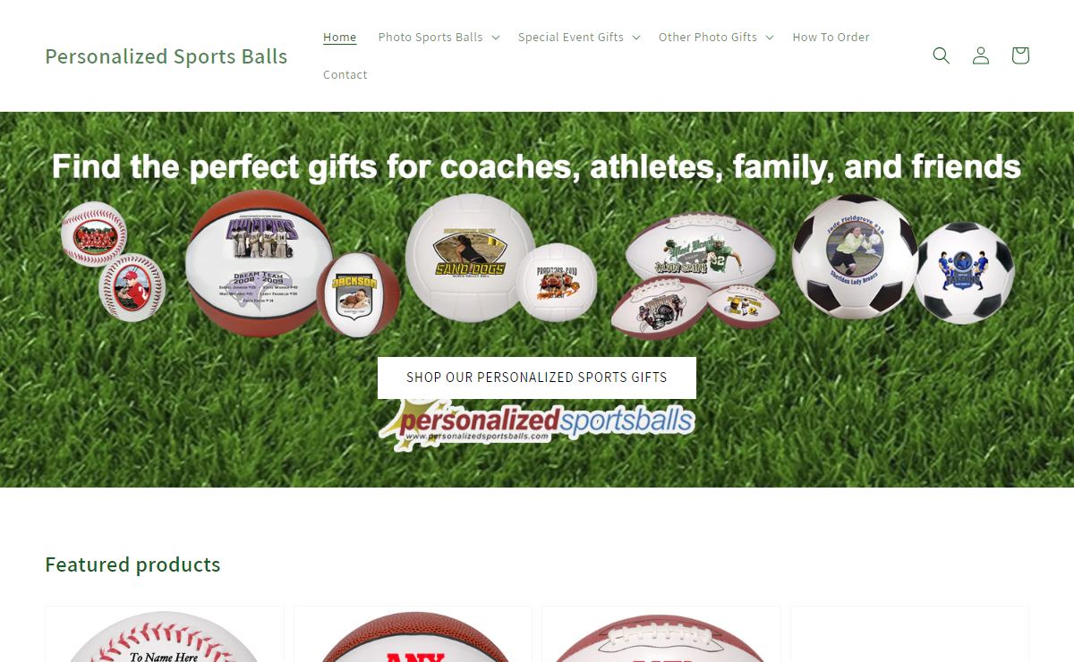 Personalized Sports Gifts: Coach Photo Sports Ball Gift Ideas – Personalized Sports Balls