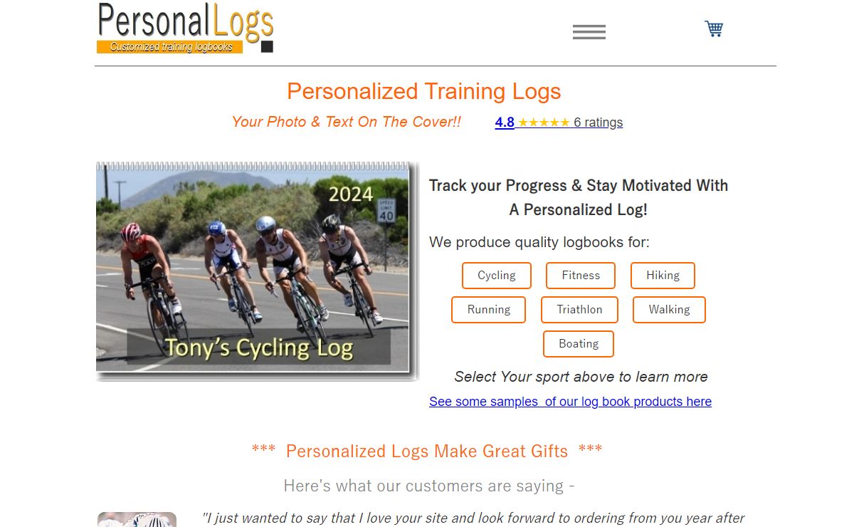 Personalized Training Logs for Active People