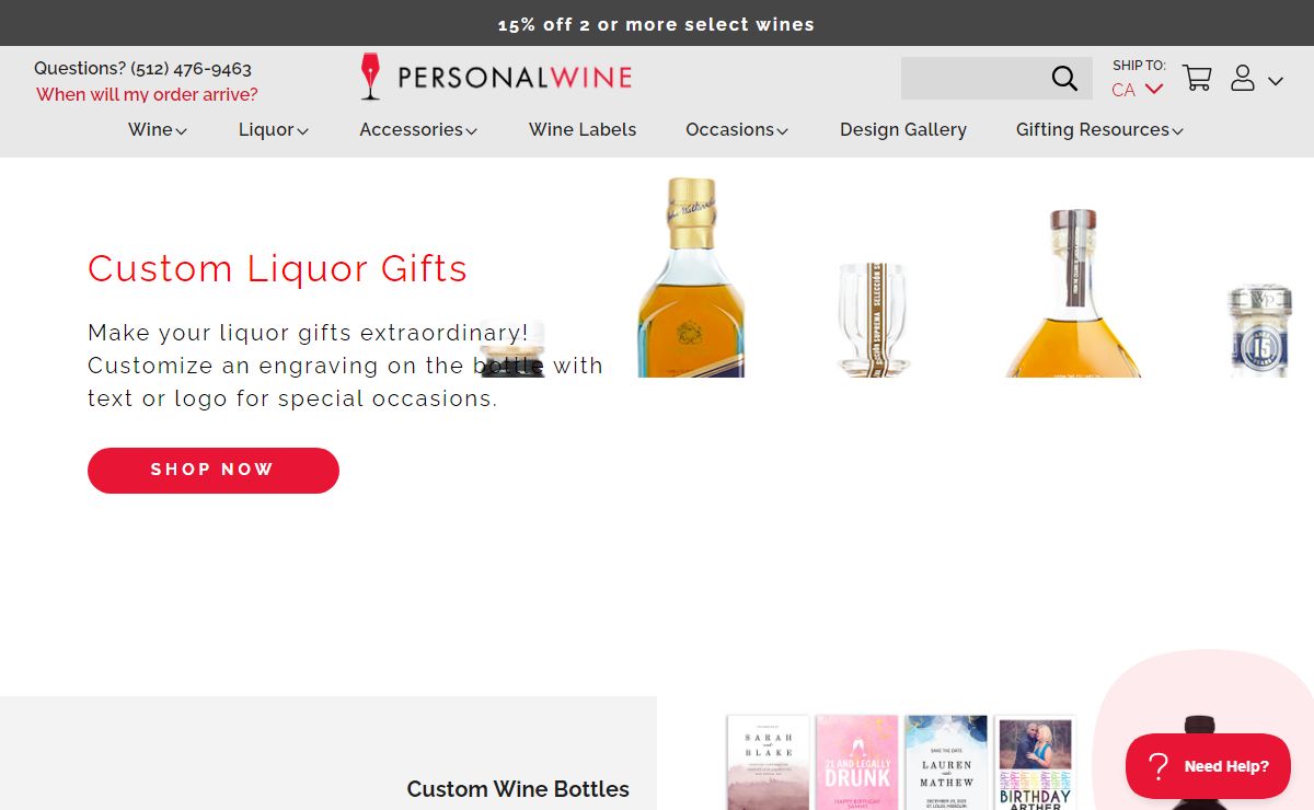 Custom & Personalized Gifts for Wine Lovers | Personal Wine