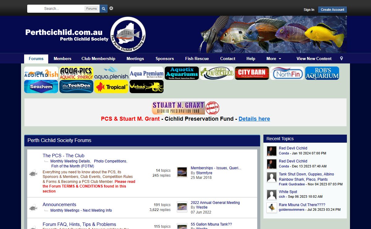 Perth Cichlid Society Forums