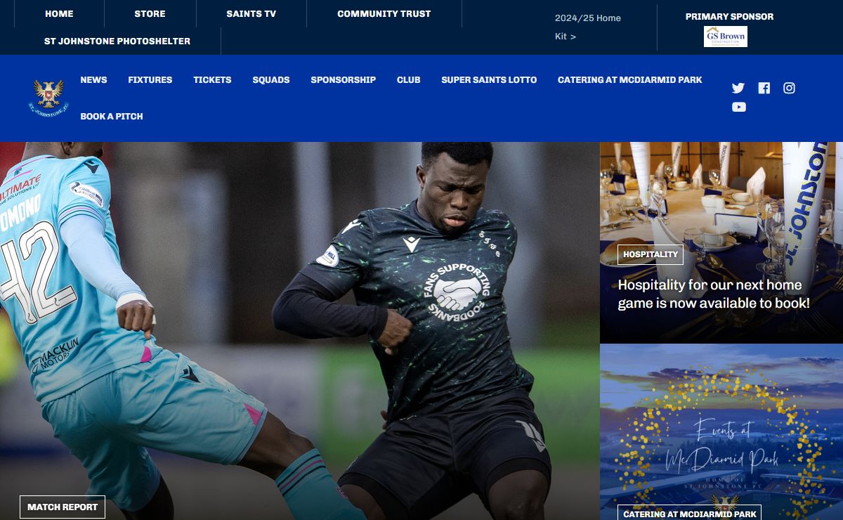 The Official Home of St Johnstone Football Club