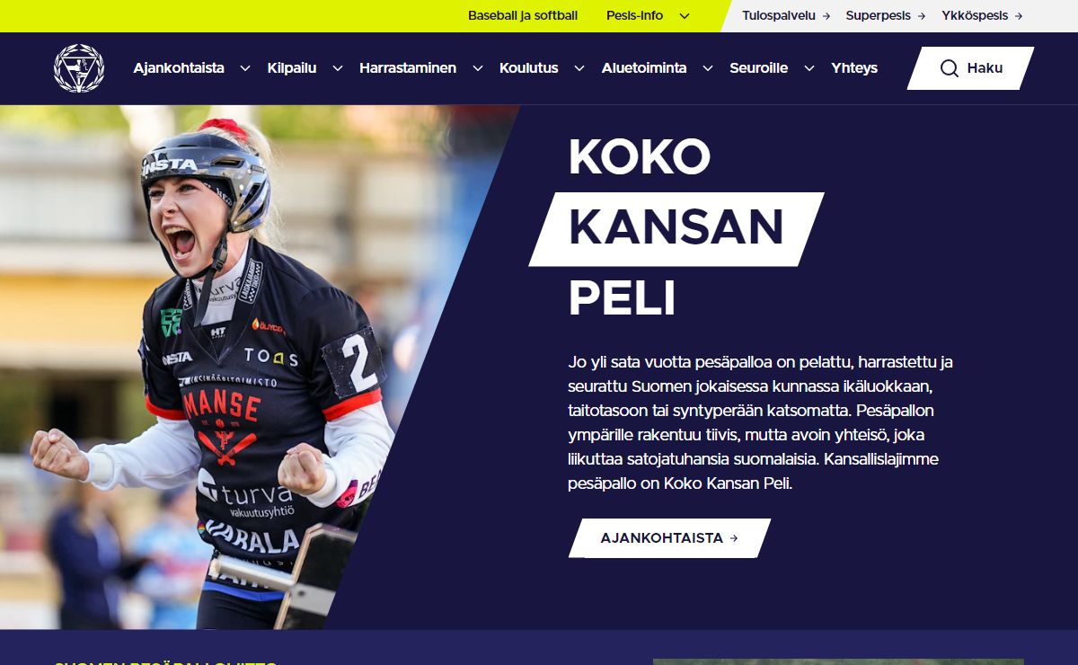 Suomen Pesäpalloliitto - Koko kansan peli