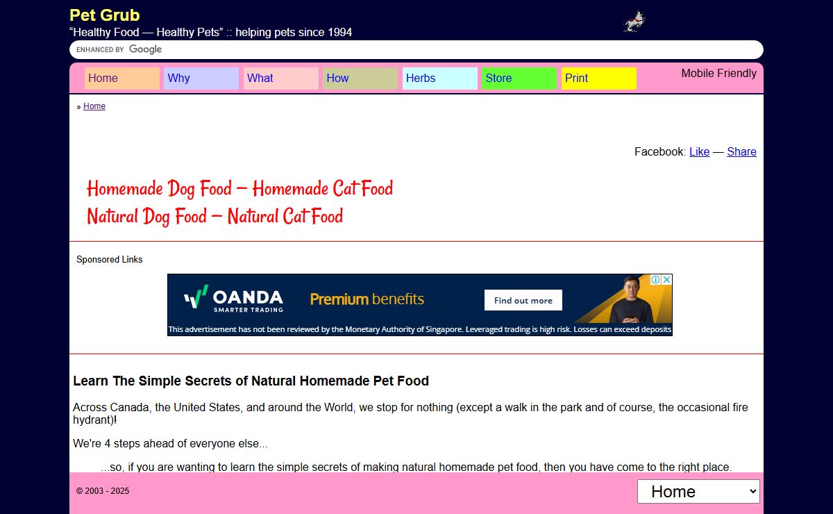 Pet Grub: Raw meat diet and holistic health guide.