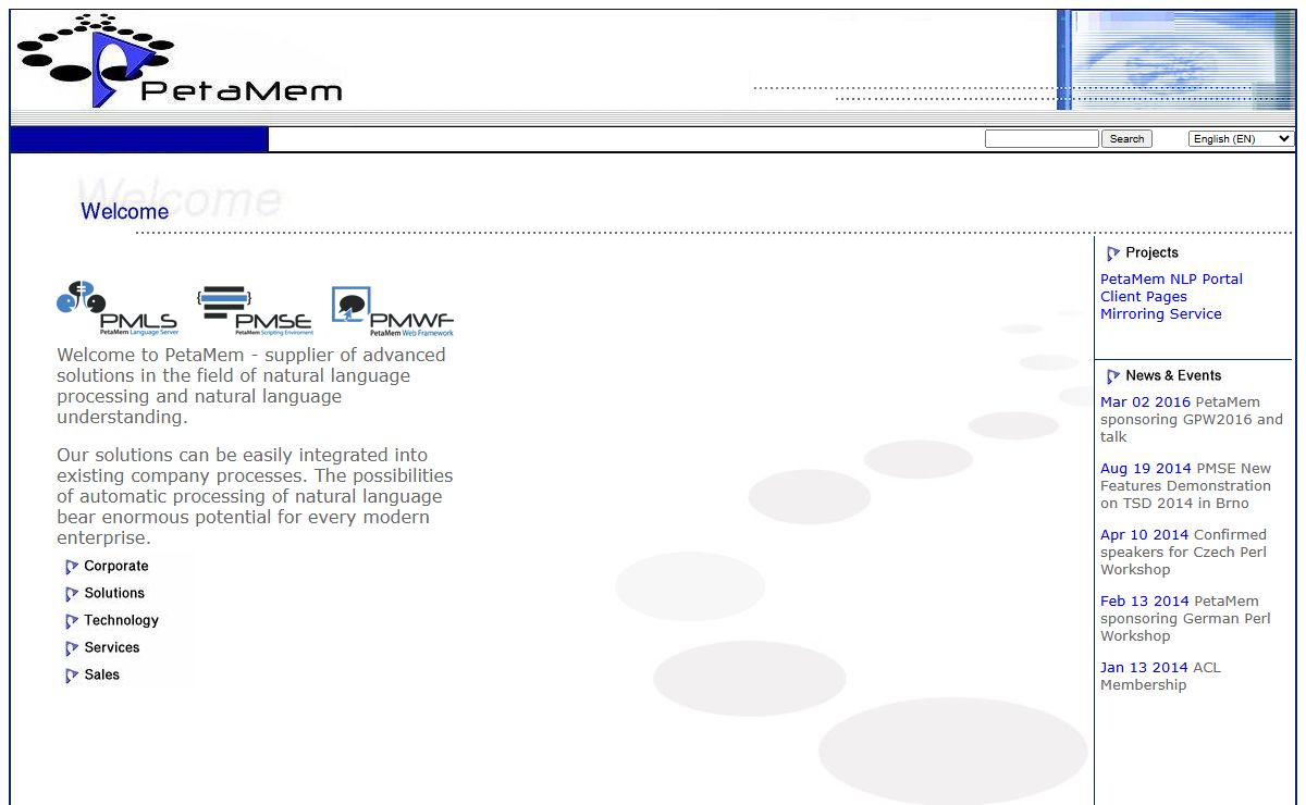 PetaMem Homepage