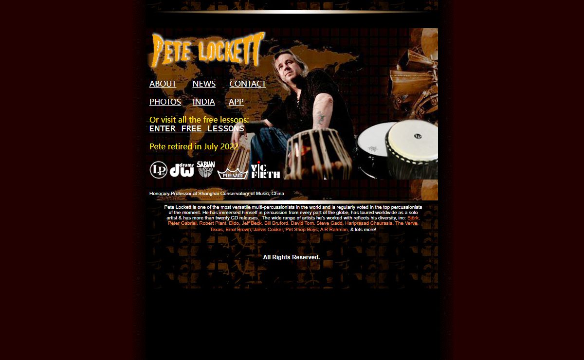 The Official Website of Pete Lockett