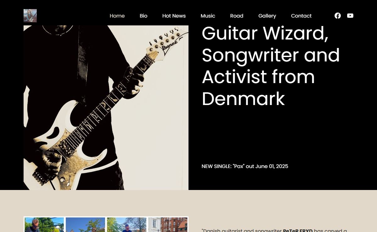 PeTeR FRYD - Official website of a rock'n'roller