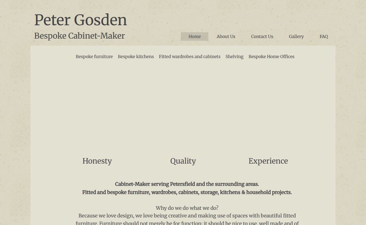 Peter Gosden Carpenter & Cabinet-Maker