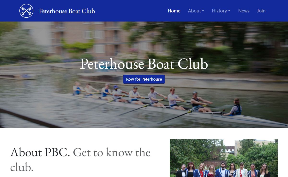 Home | Peterhouse Boat Club