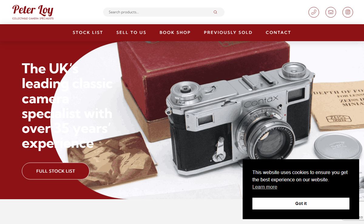 Peter Loy Collectable Camera Specialists