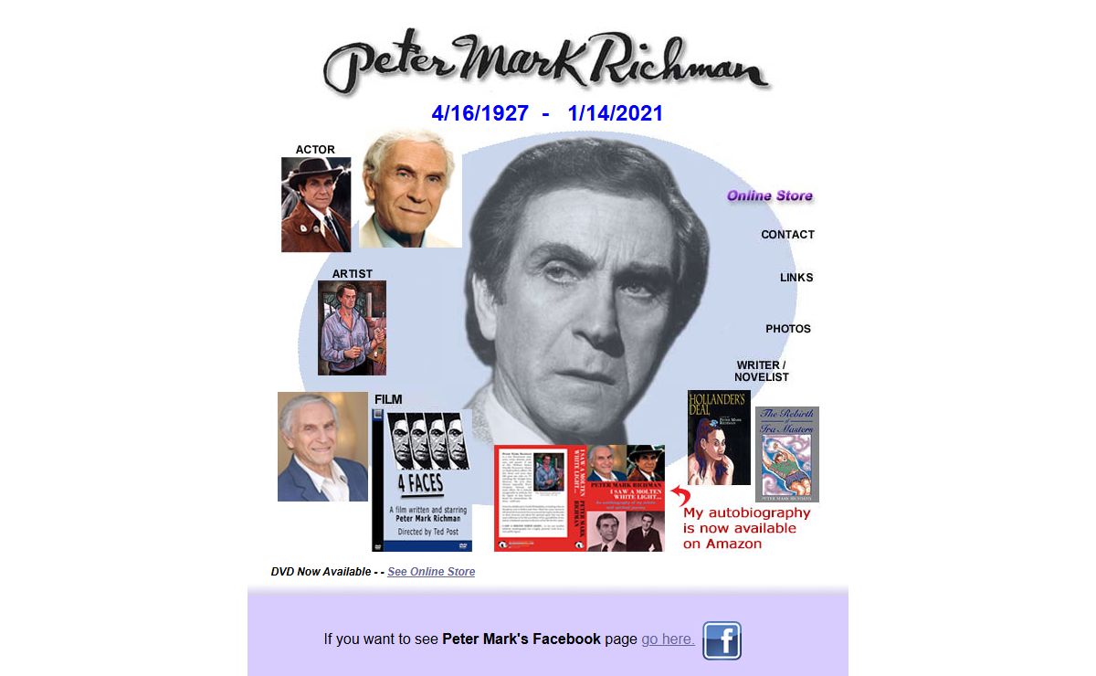 Peter Mark Richman - Actor, Artist, Writer, Novelist