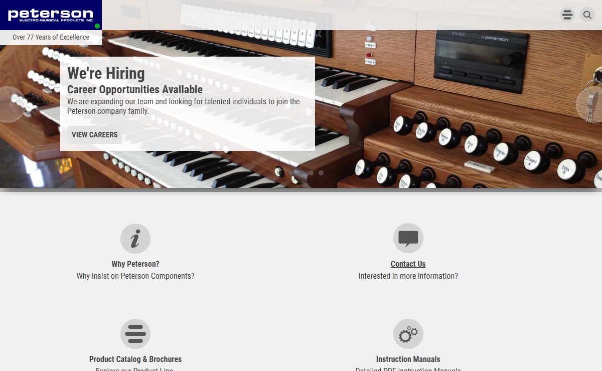 Peterson Electro-Musical Products Inc. - Home