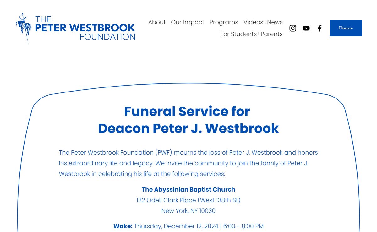 The Peter Westbrook Foundation