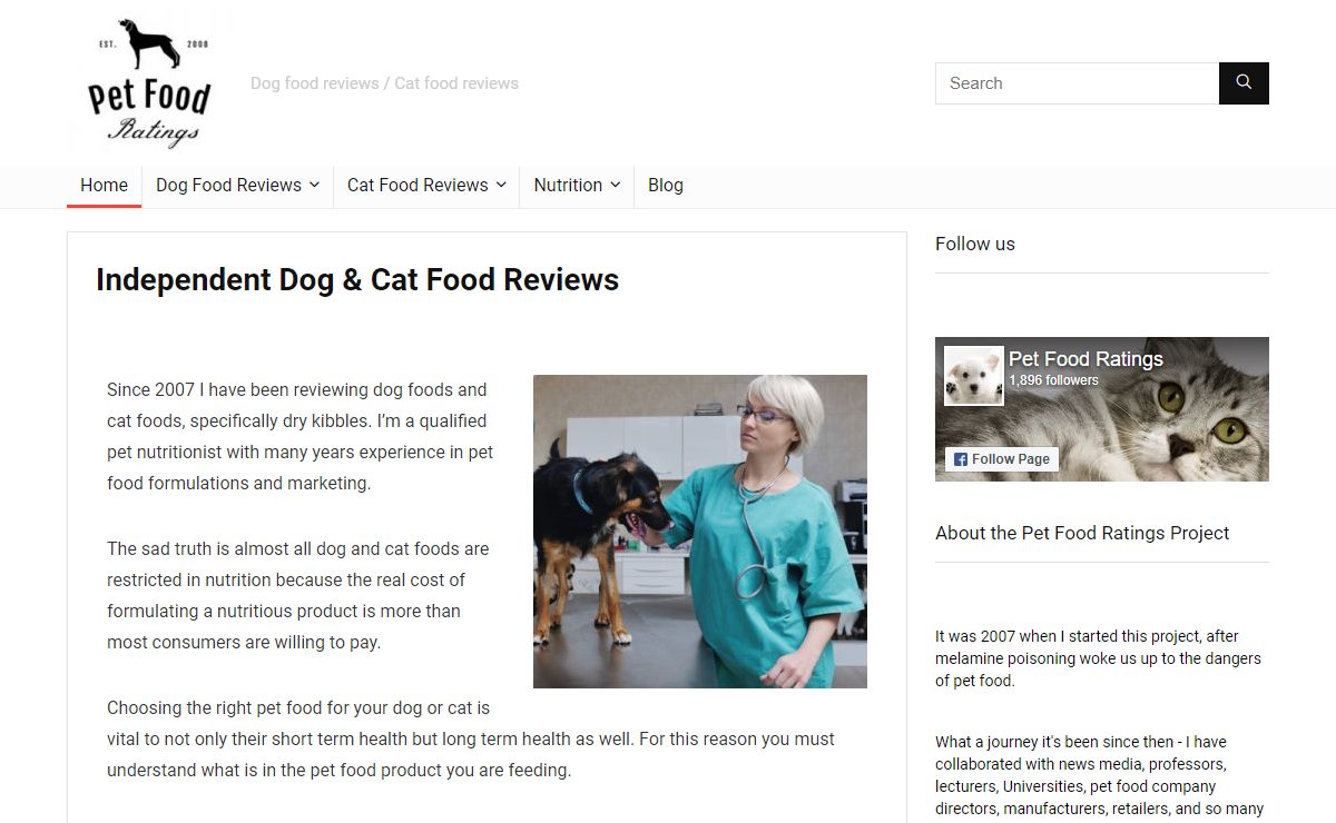 Independent Dog & Cat Food Reviews - Pet Food Ratings