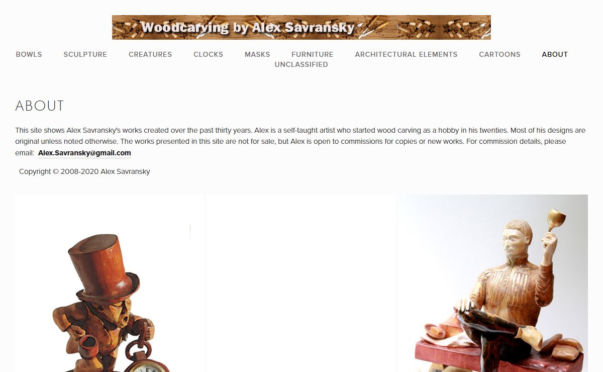 Woodcarving by Alex Savransky