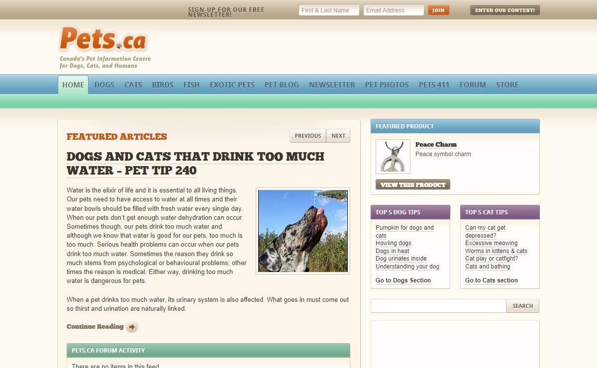 Pet Information - Dog Information - Cat Information - Canada's Pet Information Center for Dogs, Cats, and Humans