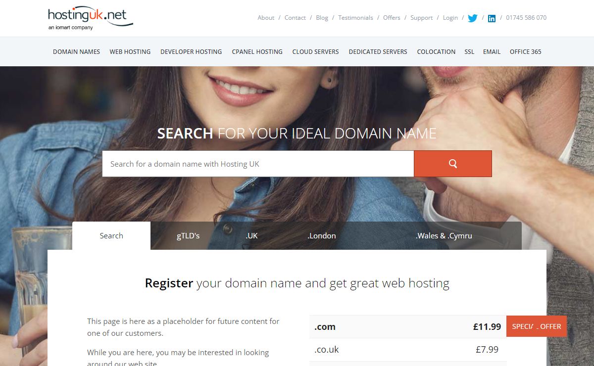 Holding Page | Hosting UK