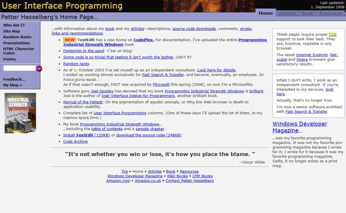 User Interface Programming