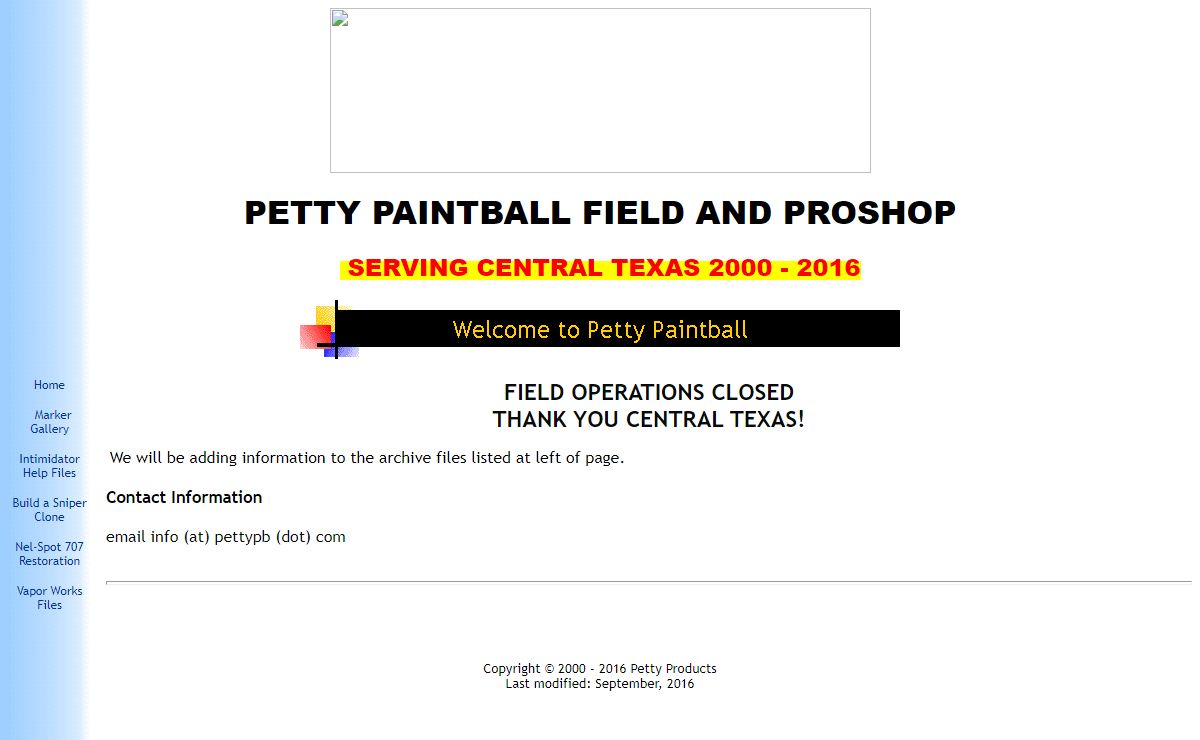 Petty Paintball Home