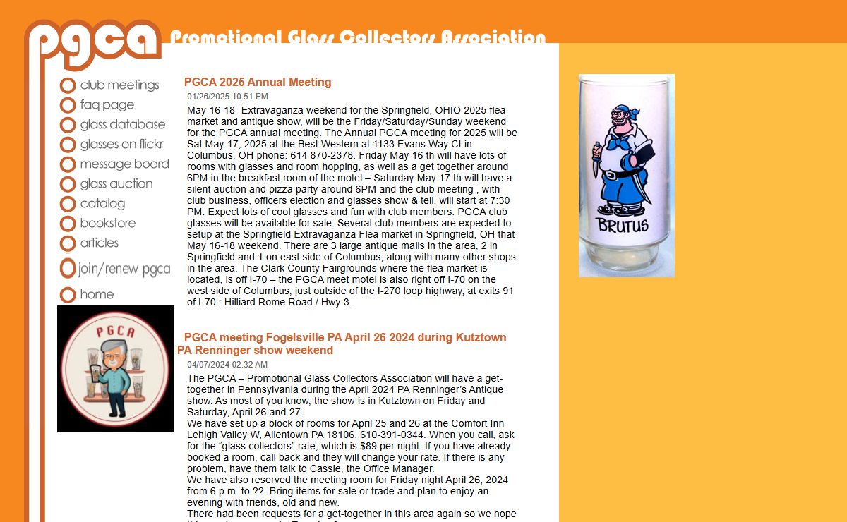 Promotional Glass Collectors Association
