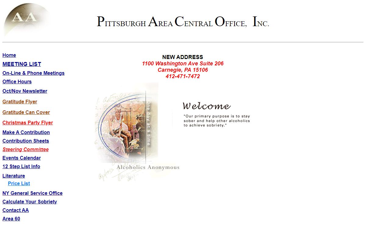 Pittsburgh Area Central Office Web Site