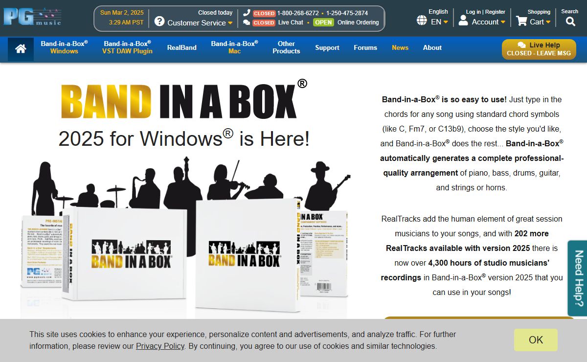 PG Music Inc. - Band-in-a-Box, RealBand, and more