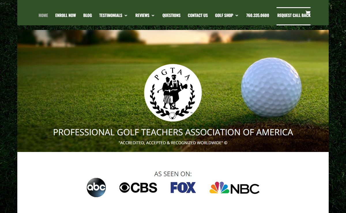 PGTAA - Learn To Teach Golf - Become a Certified Golf Teacher -
