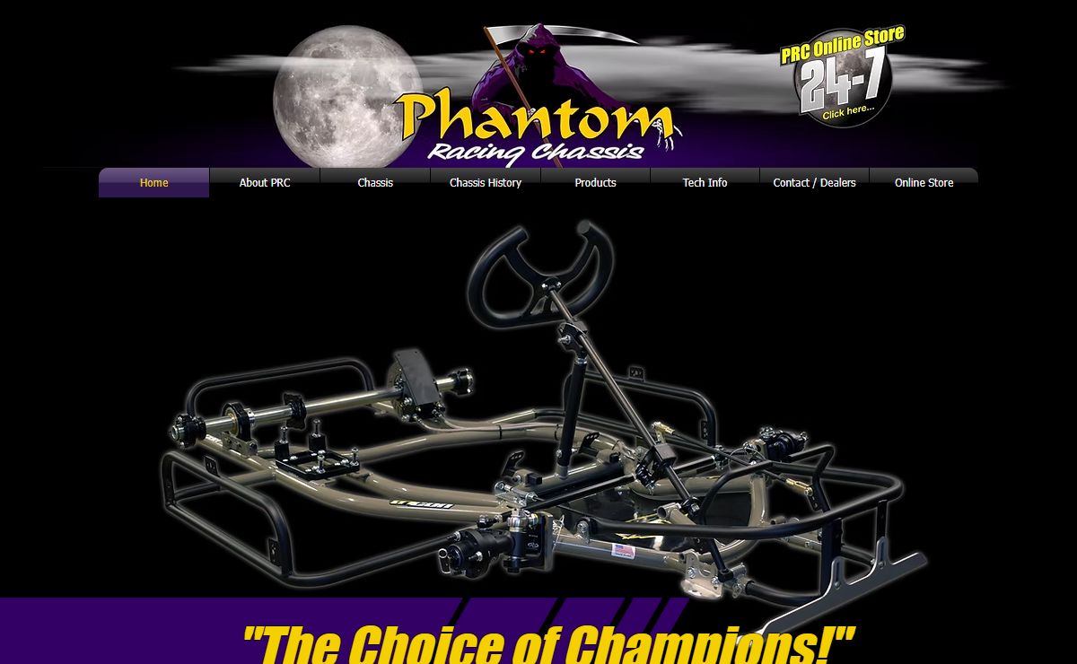 Phantom Racing Chassis | Kart racing chassis manufacturer | North Carolina