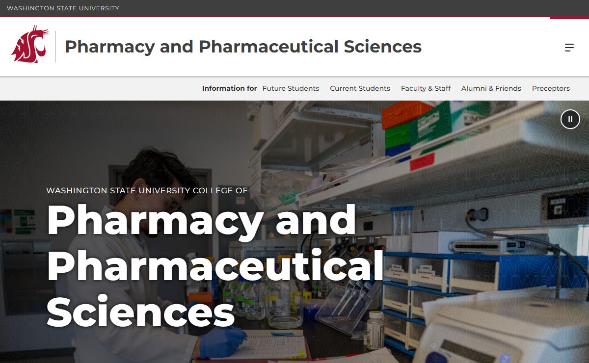 Pharmacy and Pharmaceutical Sciences | Washington State University