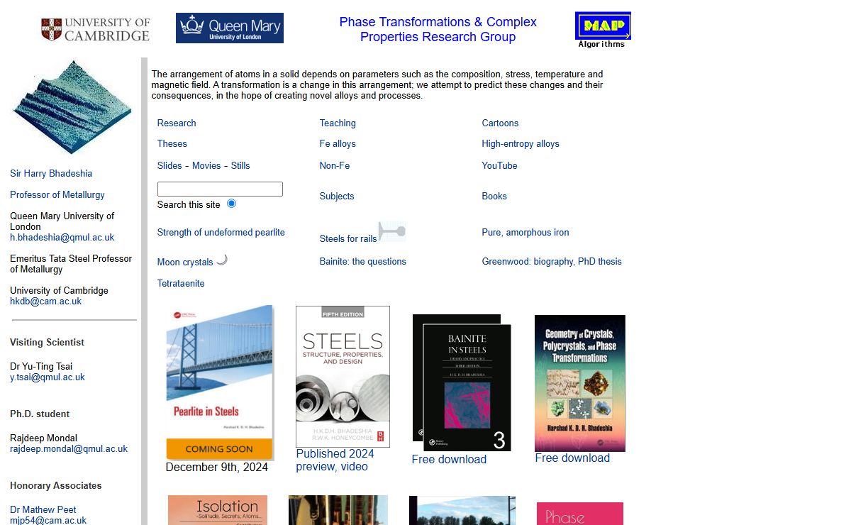 Phase Transformations and Complex Properties