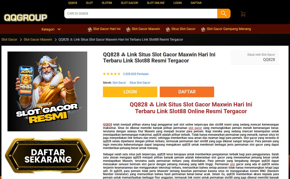 QQ828 ⁂ Link Situs Slot Gacor Maxwin Hari Ini Terbaru Link Slot88 Resmi Tergacor