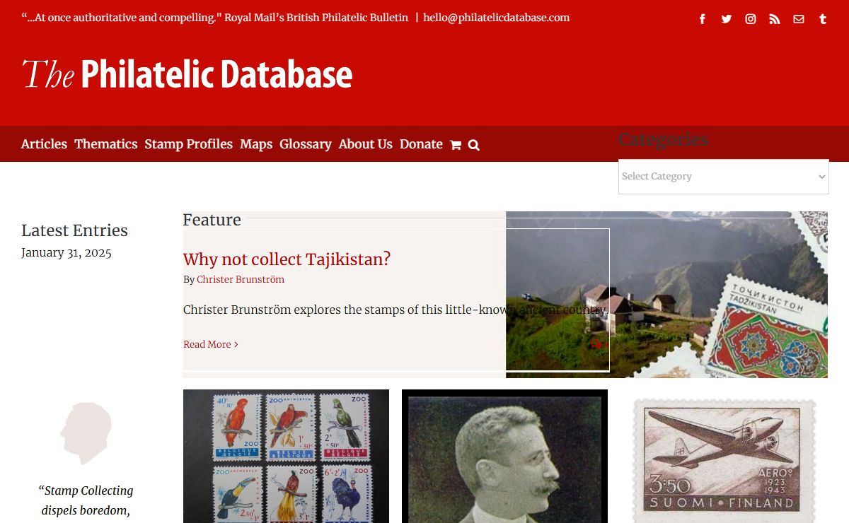 Philatelic Database