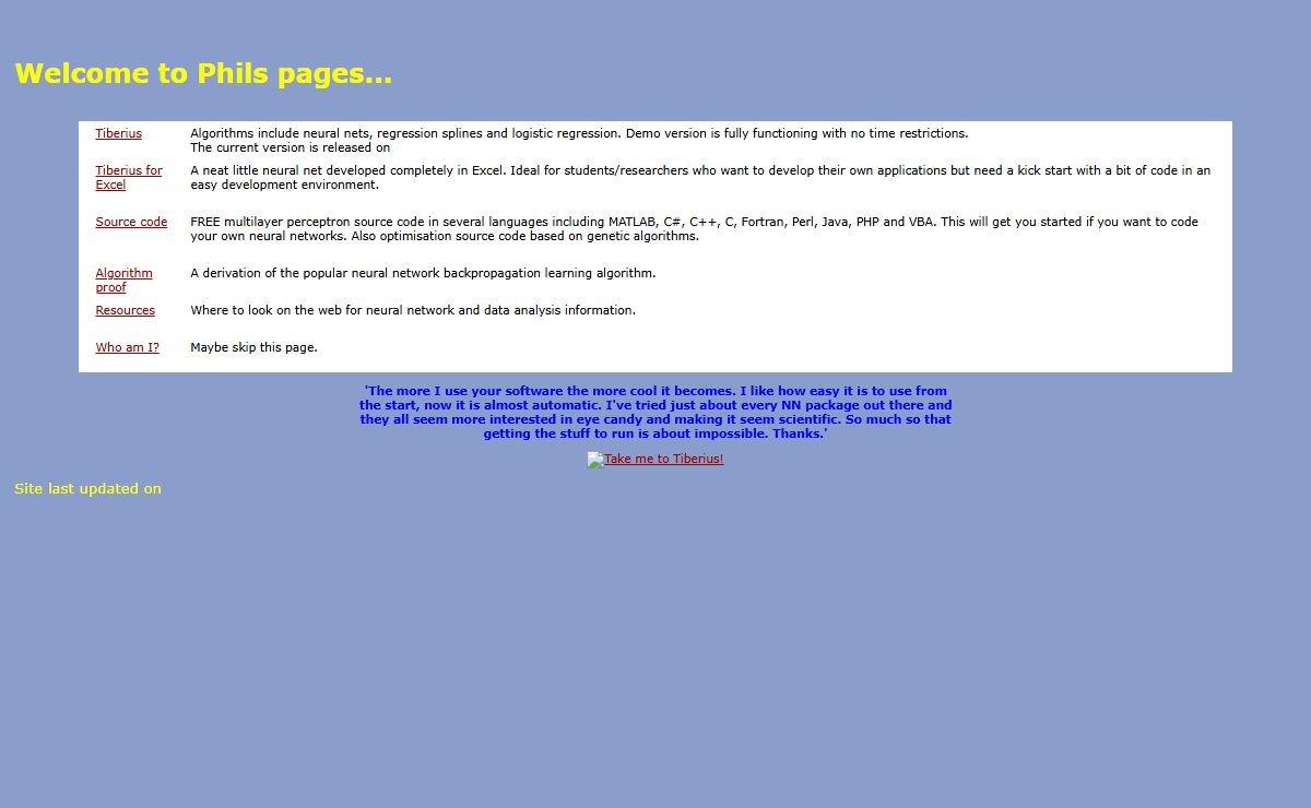 Neural Network Software