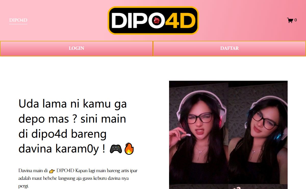 Uda lama ni kamu ga depo mas ? sini main di dipo4d bareng davina karam0y ! 🎮🔥