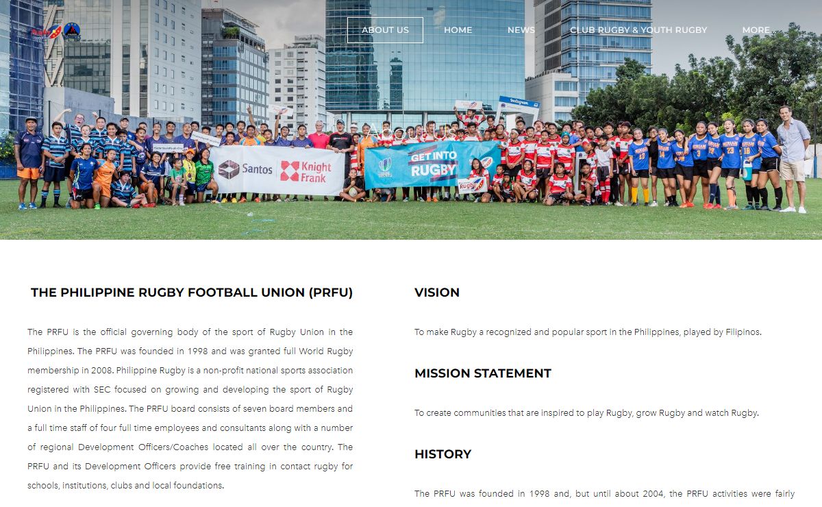 PHILIPPINE RUGBY FOOTBALL UNION - ABOUT US