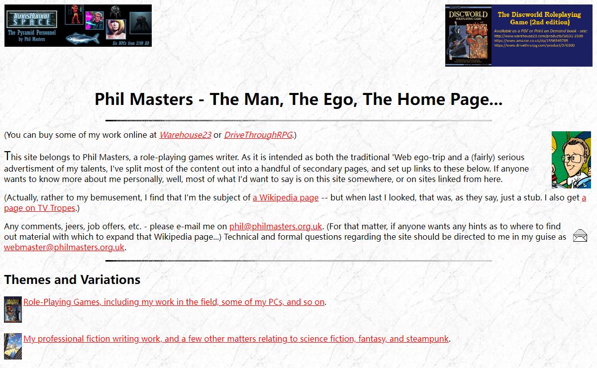 Phil Masters' Home Page