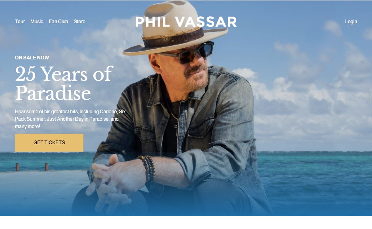 Official Phil Vassar Website