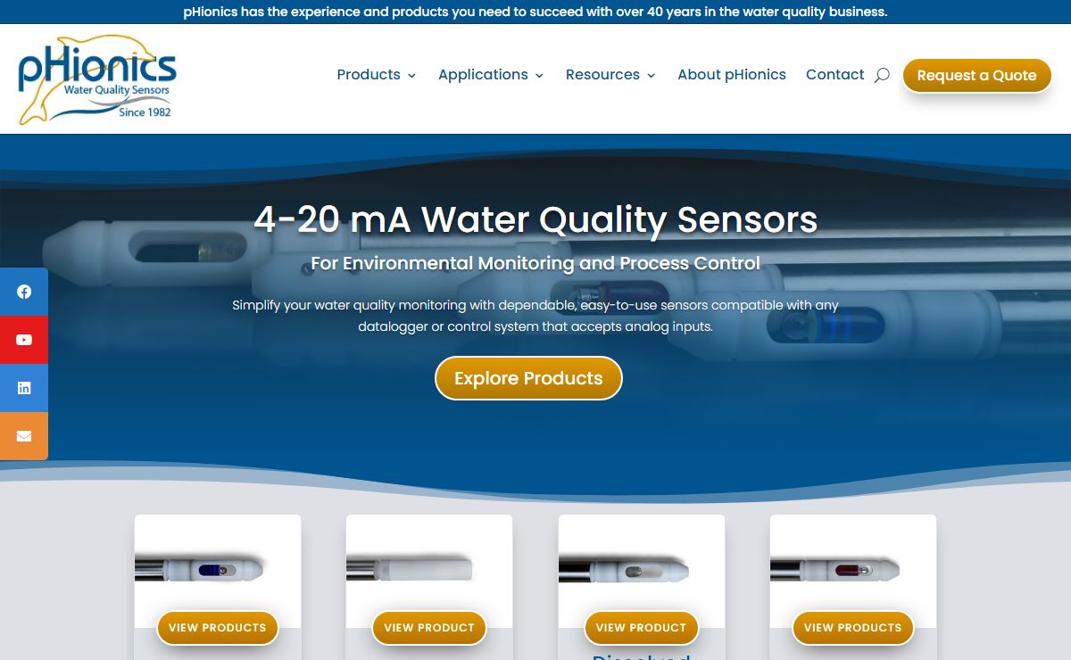 Submersible Isolated Water Quality Sensors | pHionics