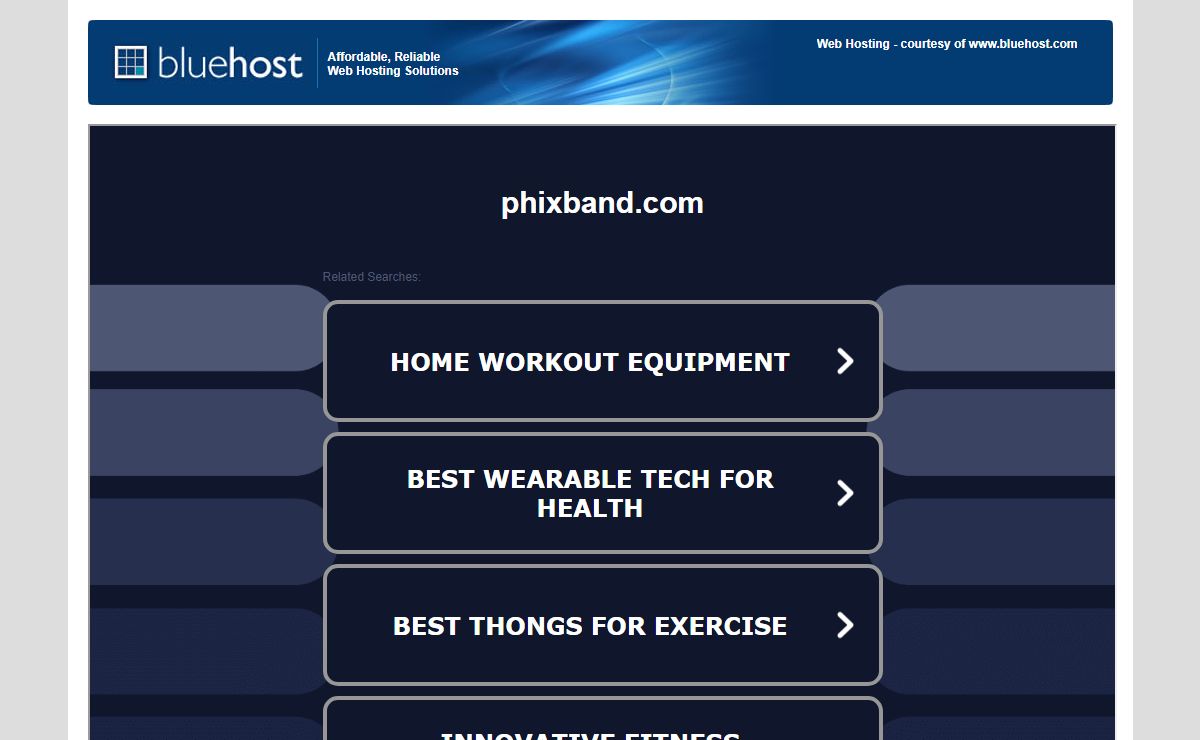 Welcome phixband.com - BlueHost.com