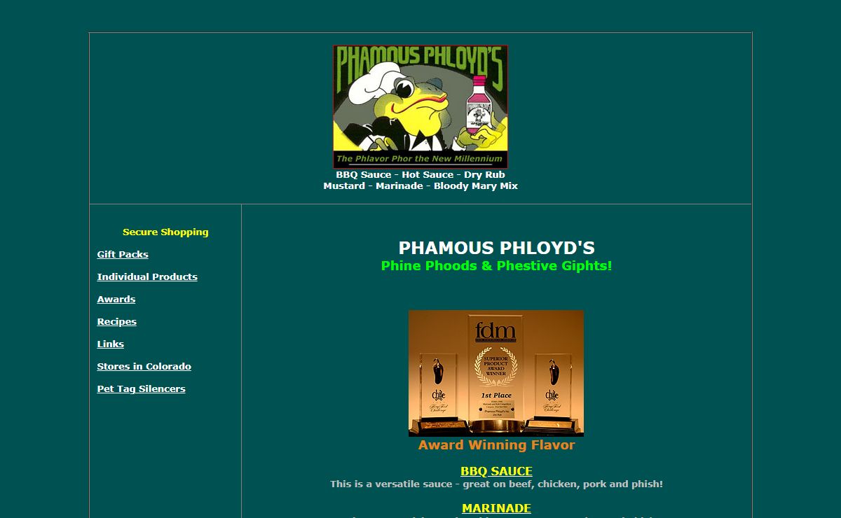 Phamous Phloyd's BBQ Sauce, bbq Spices for outdoor barbecue cooking.