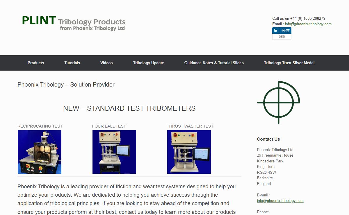 Phoenix Tribology – Solution Provider - Phoenix Tribology Ltd