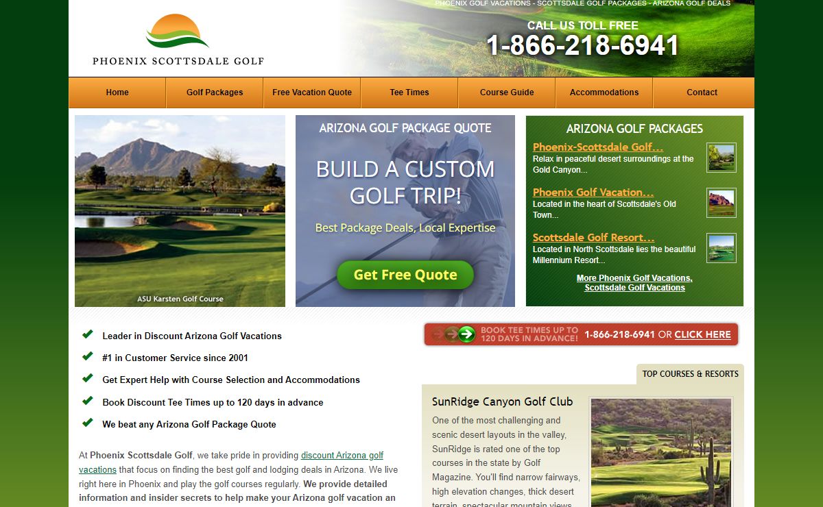 Phoenix Scottsdale Golf – Discount Arizona Golf Vacations