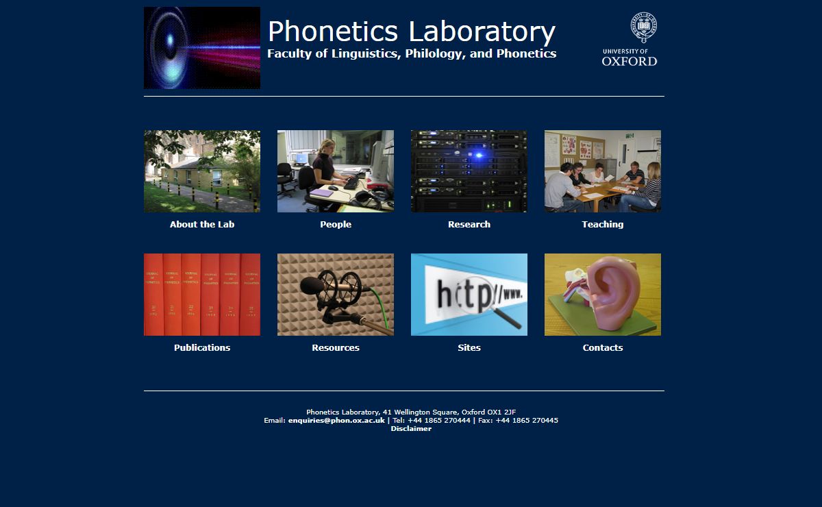 Phonetics Laboratory Home