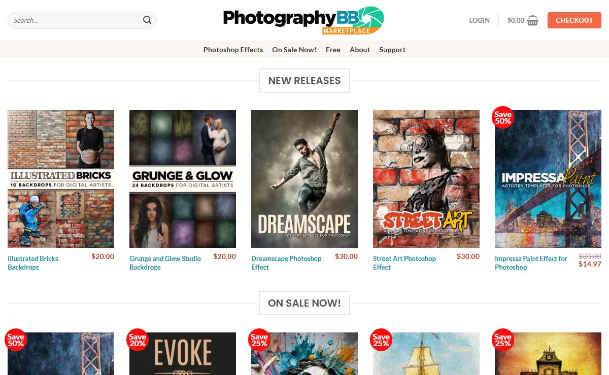 PhotographyBB Marketplace - Photoshop Artistry Effects for Creative Photography